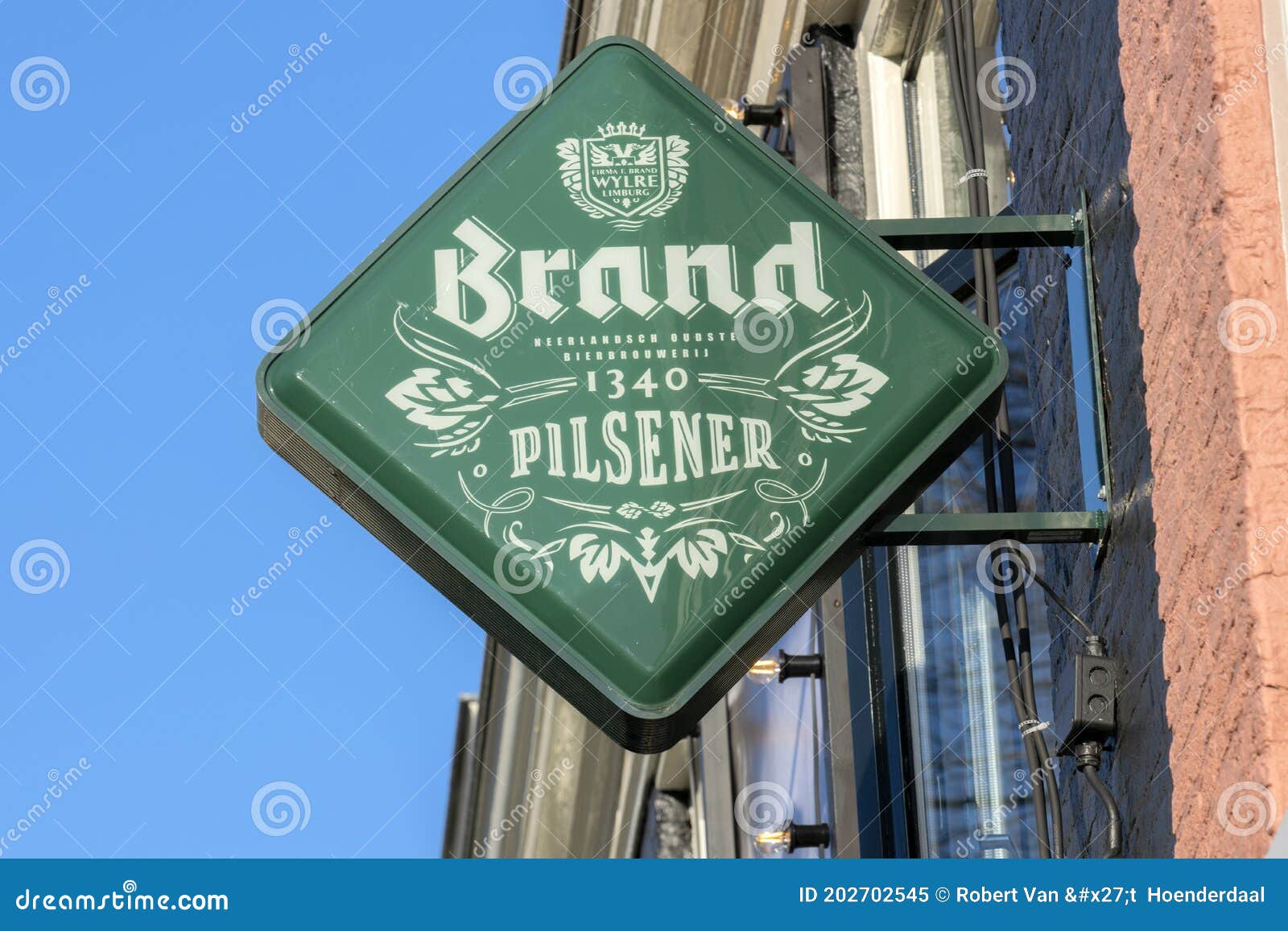 Billboard Brand Bier at Utrecht the Netherlands 27122019 Editorial