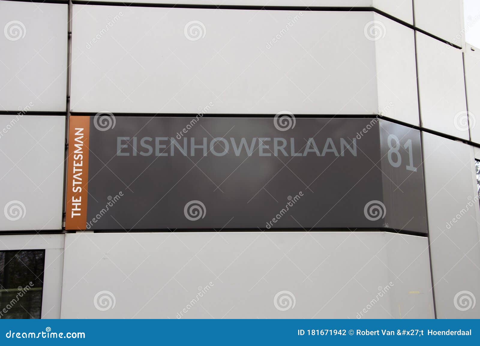 Billboard Eisenhowerlaan 81 at the Hague Netherlands 2019 Editorial ...