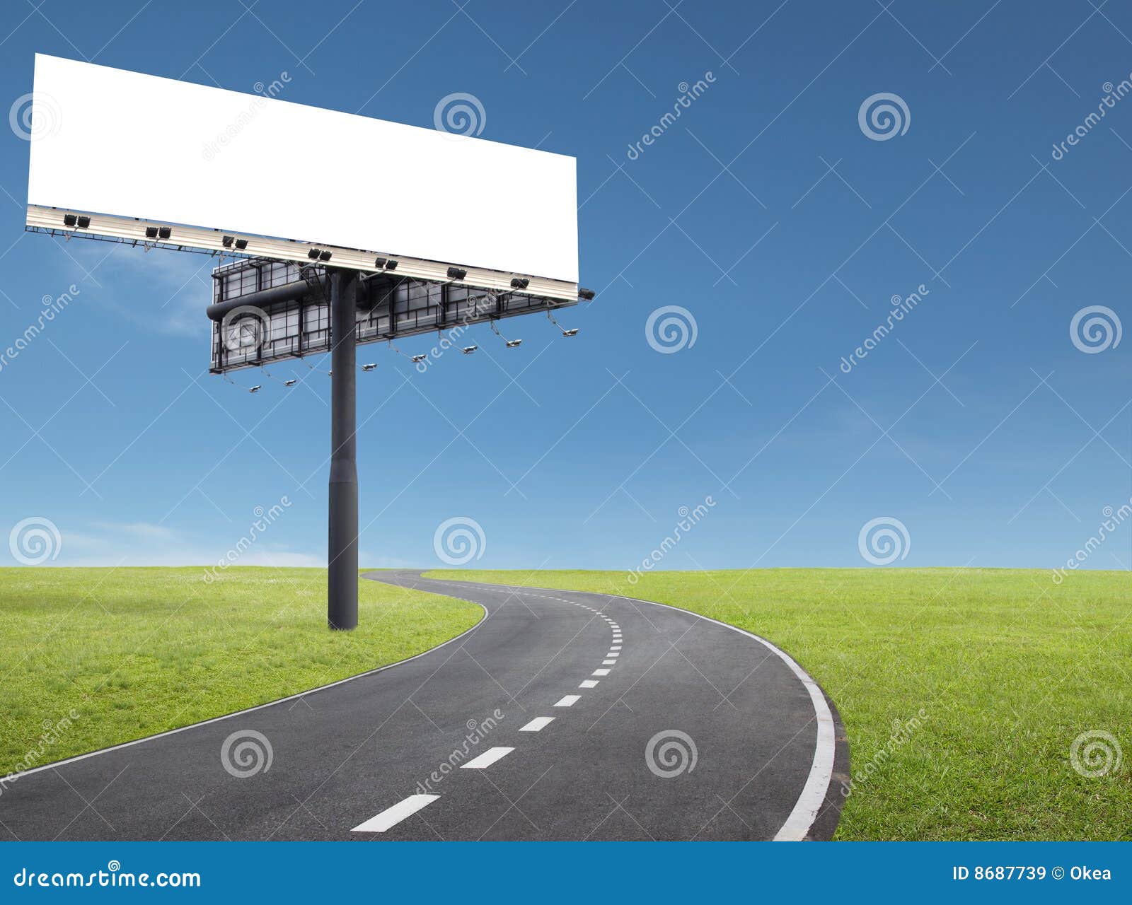 Billboard by the roadside stock image. Image of scenic 8687739