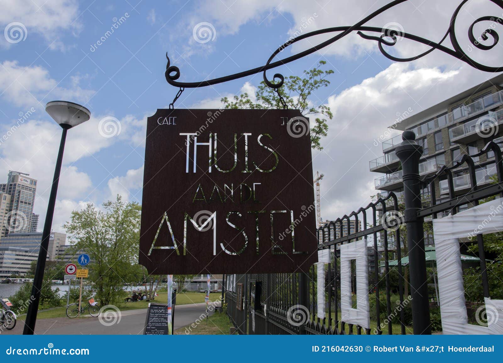 Billboard Thuis Aan De Amstel Building at Amsterdam the Netherlands Editorial Image - Image of dutch, europe: 216042630