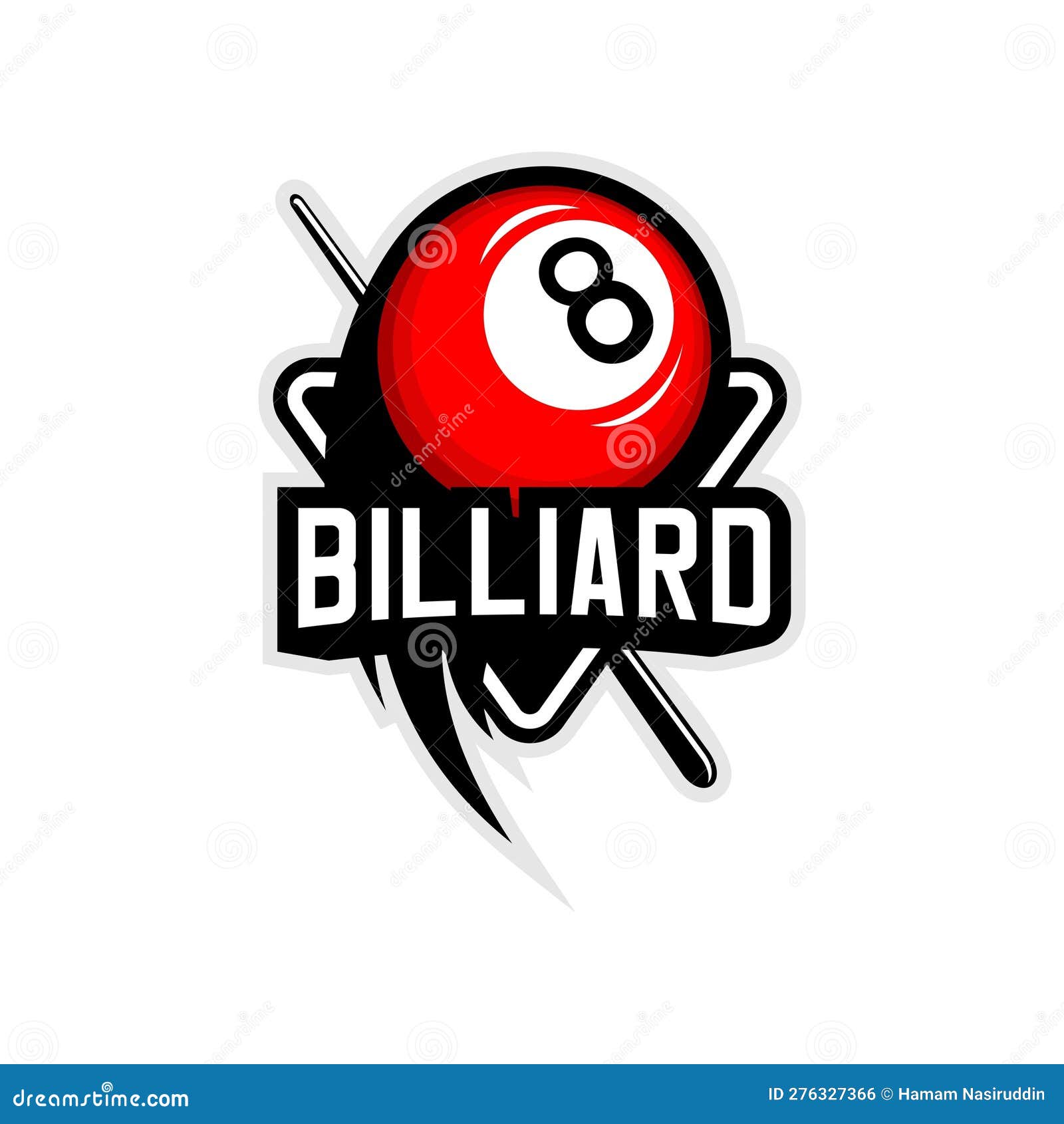 Billiard ball logo vector stock vector. Illustration of champion