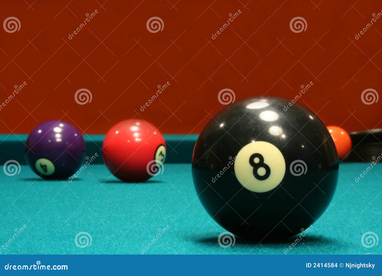 Billiard Balls stock photo. Image of numbers, table, black 2414584