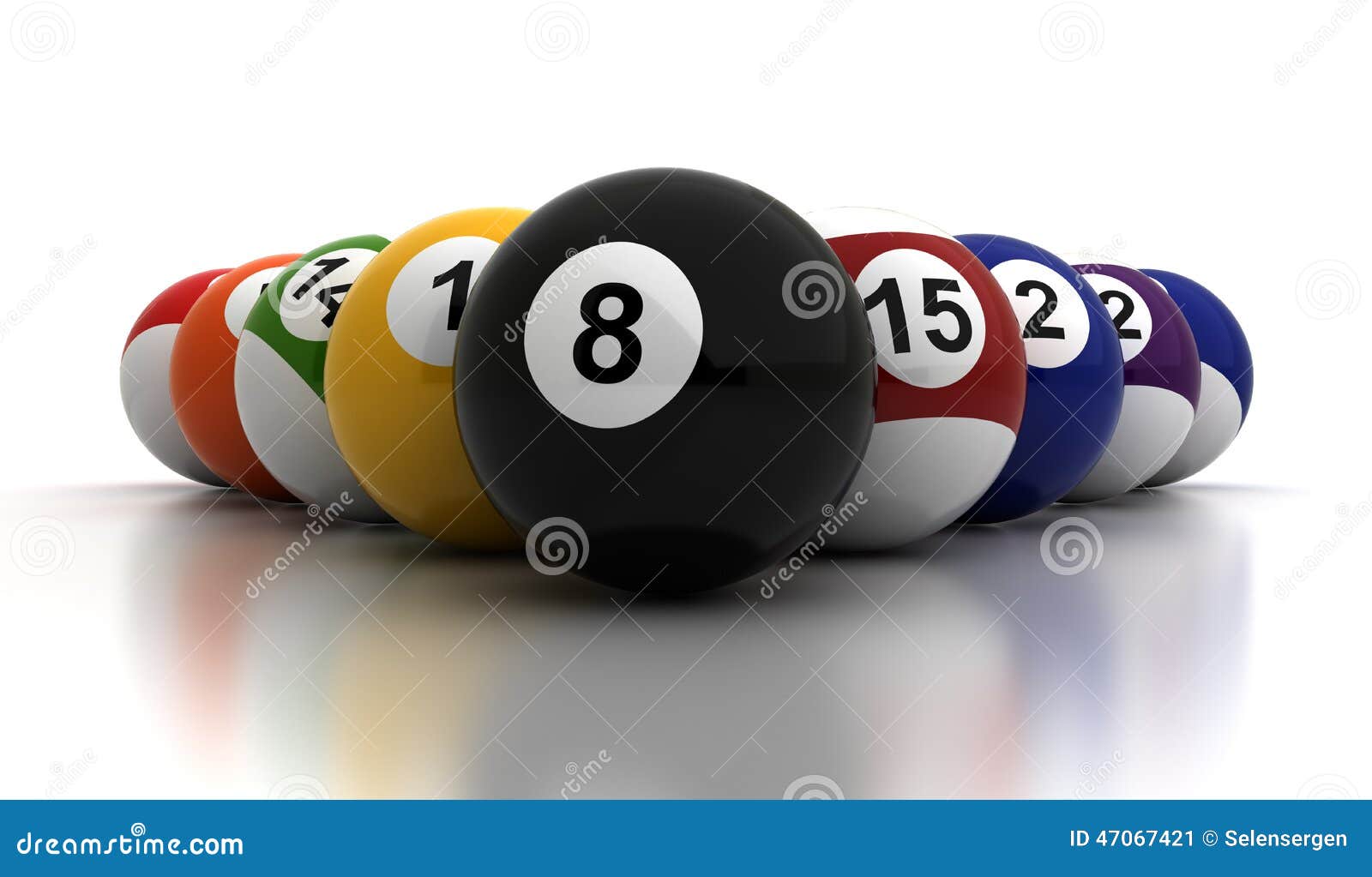 Billiard Balls stock illustration. Illustration of computer 47067421