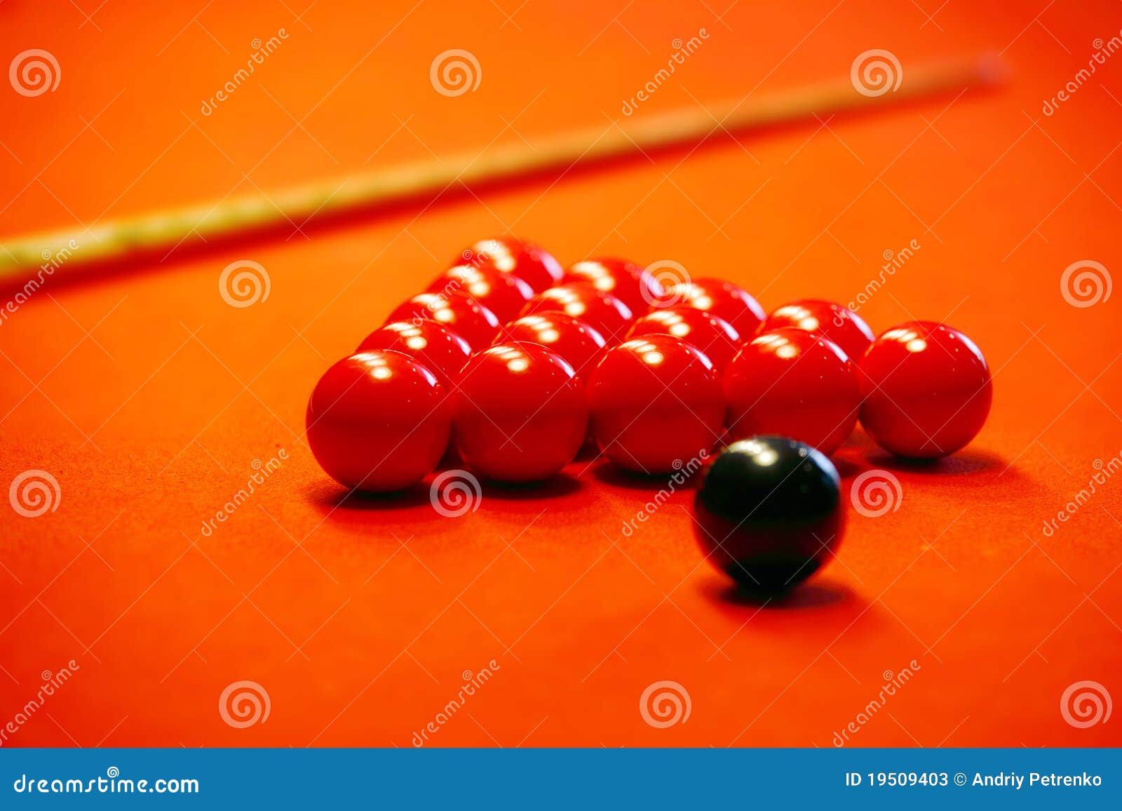 Billiard Balls on a Red Cloth Stock Image Image of sphere, shiny