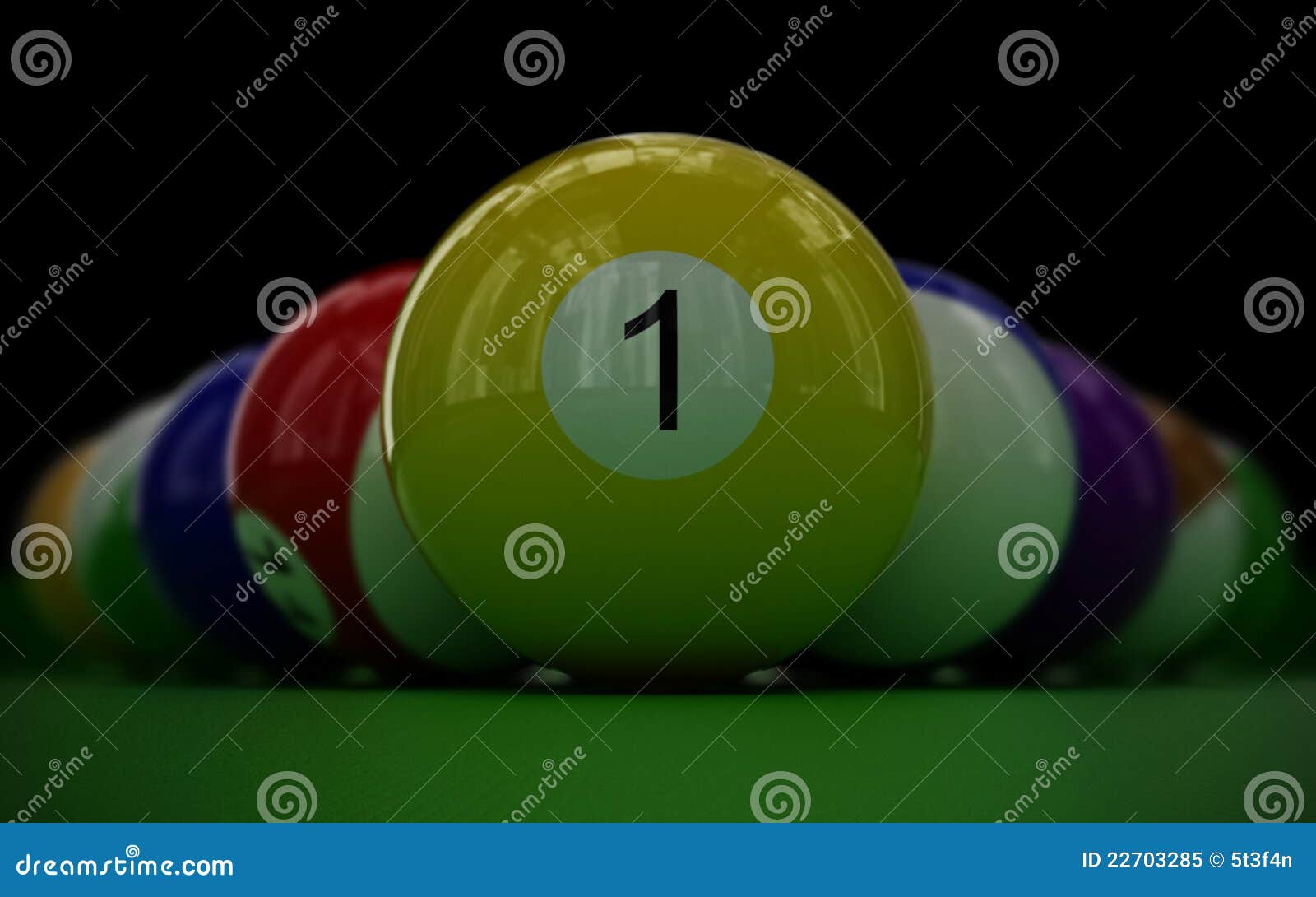 Billiard Balls Set stock image. Image of table, pool 22703285