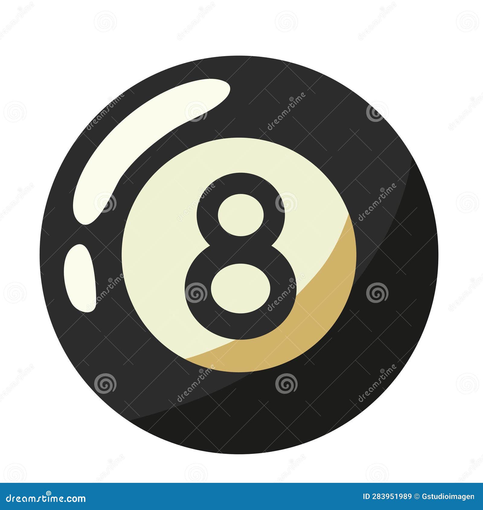 Billiard Eight Ball Equipment Stock Vector Illustration of play