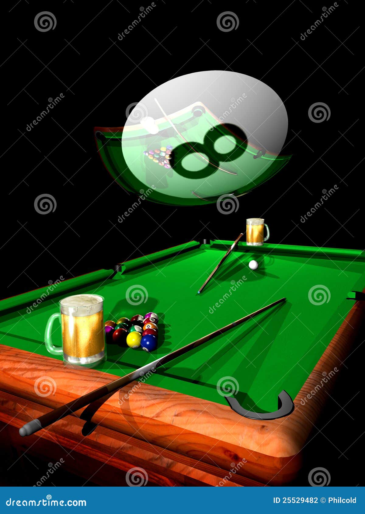 Billiard party stock illustration. Illustration of lager 25529482