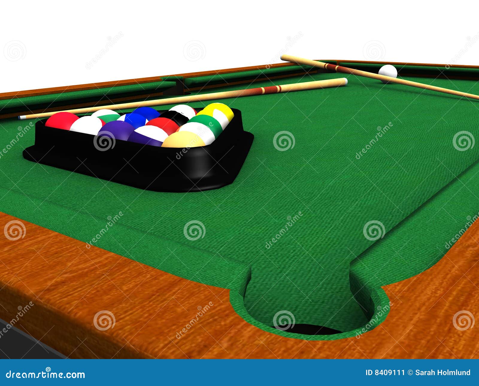 Billiard table stock illustration. Illustration of billiard 8409111