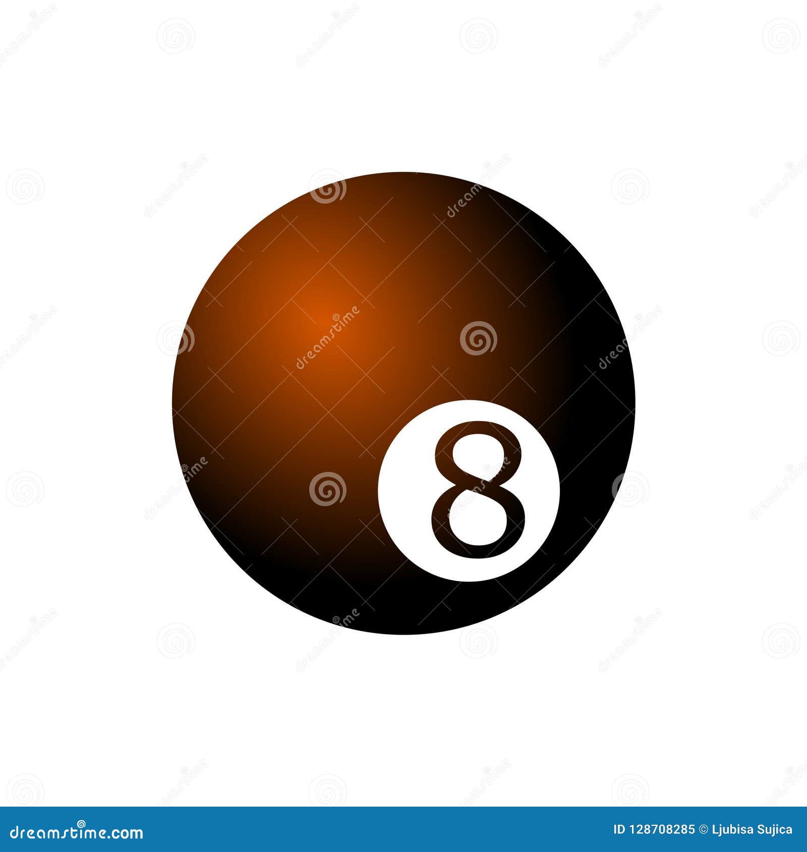 Billiards Ball Icon. Vector Illustration Stock Vector Illustration of