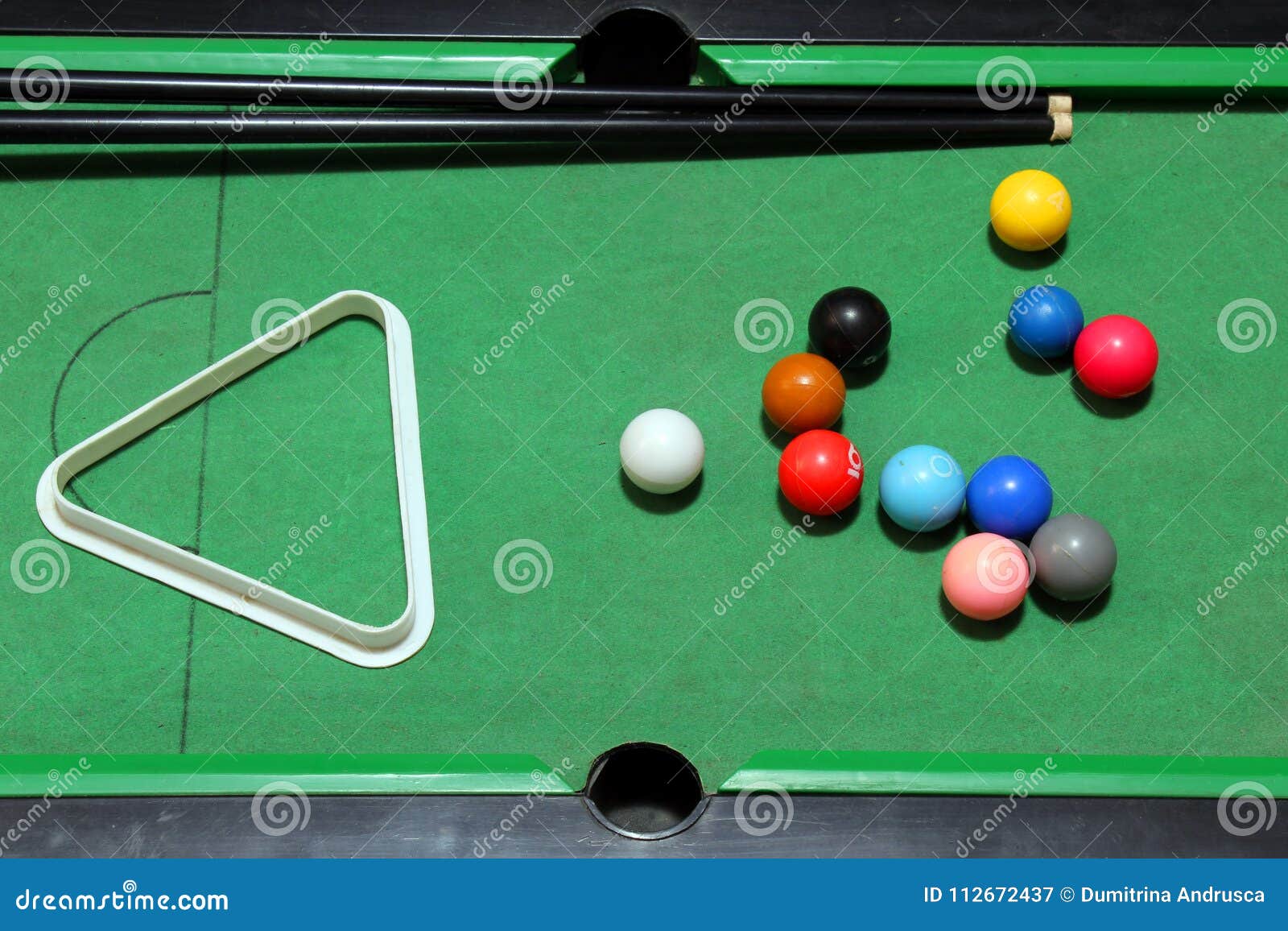 Billiards balls table stock image. Image of cloth, activity 112672437