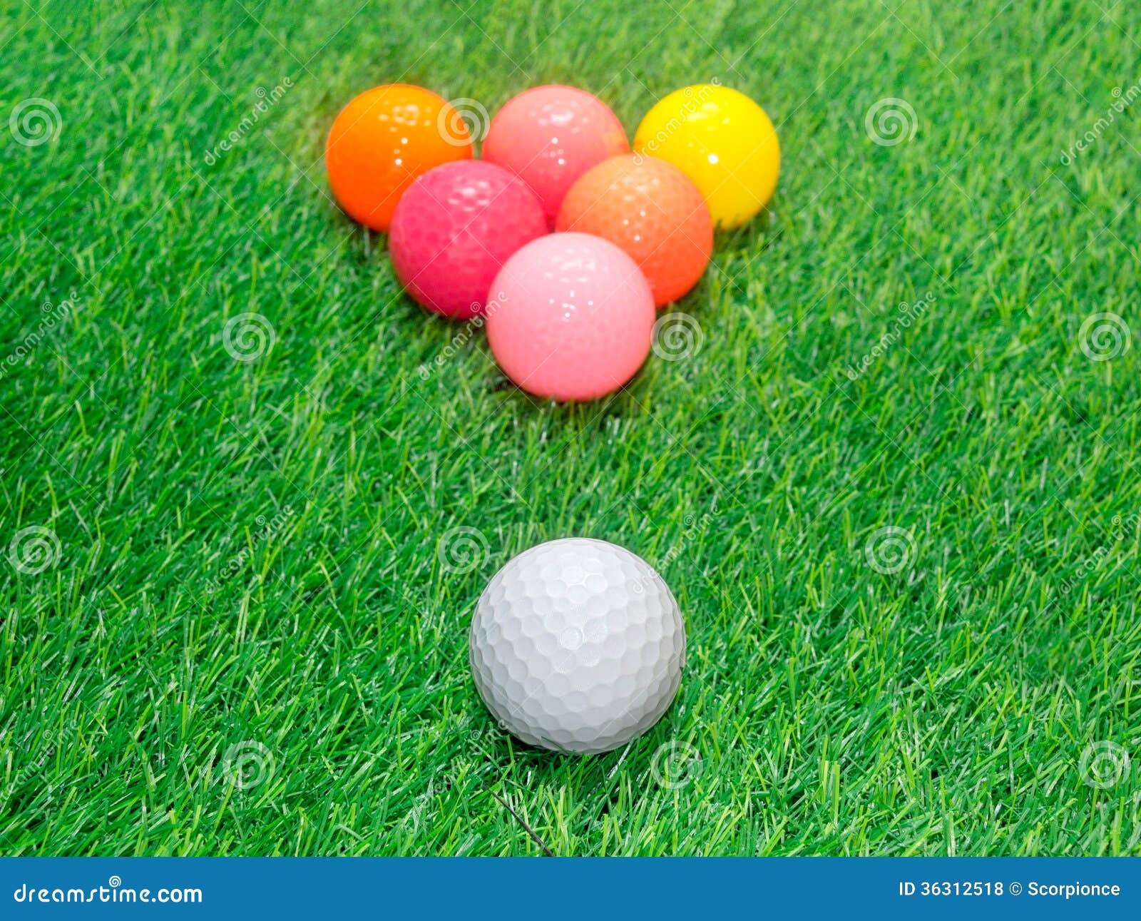 Billiards and golf stock photo. Image of grass, colored 36312518