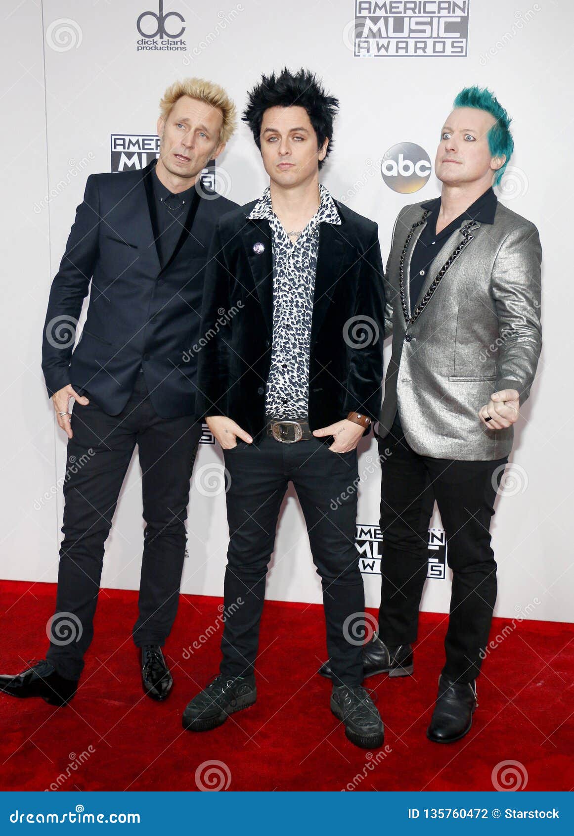 Billie Joe Armstrong, Tre Cool and Mike Dirnt Editorial Photography