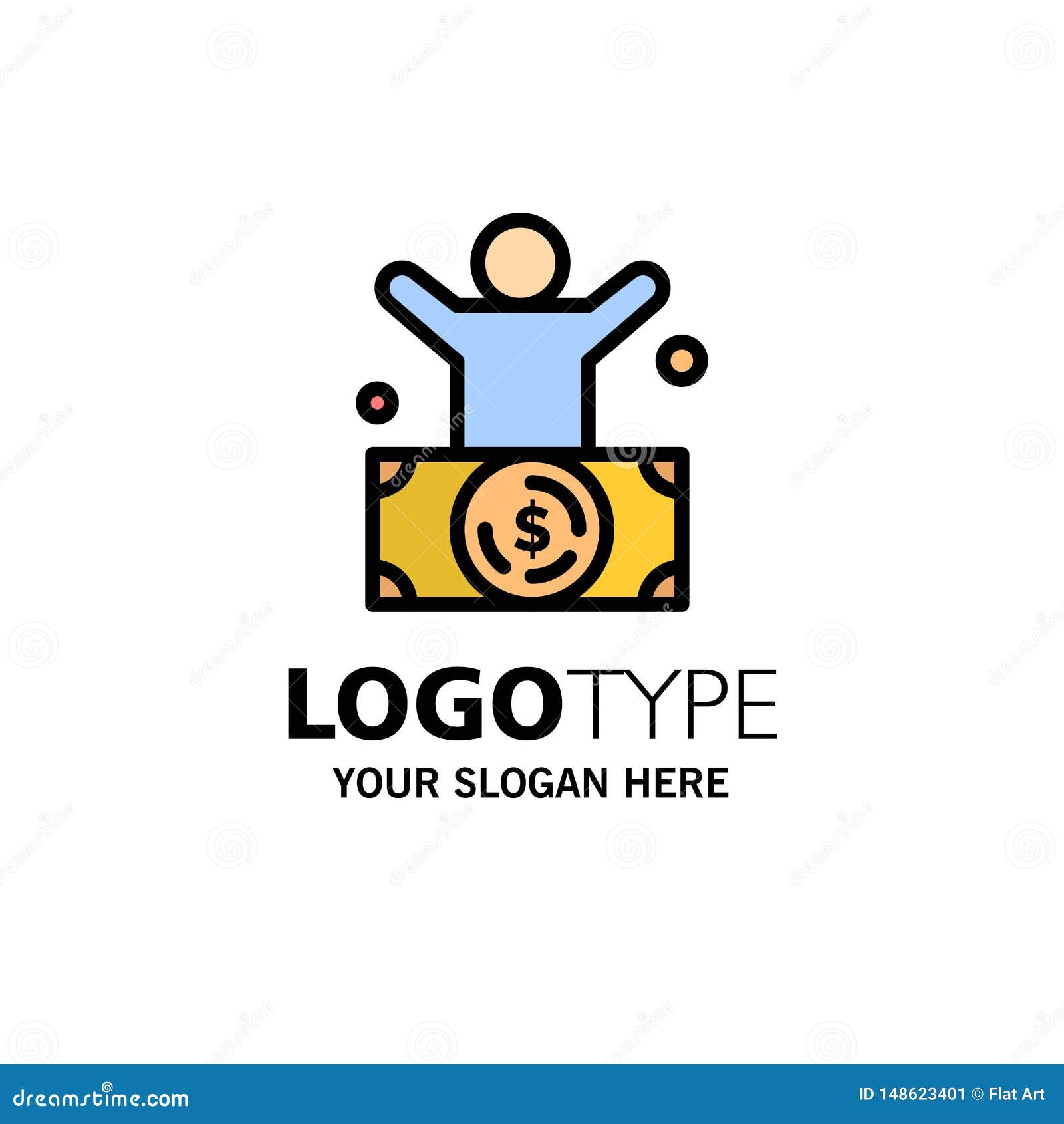 Billionaire, Man, Millionaire, Person, Rich Business Logo Template
