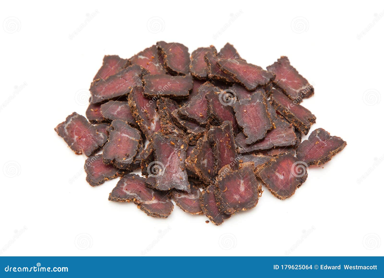 Beef Biltong South African Beef Jerky. Stock Photo Image of south, white 179625064