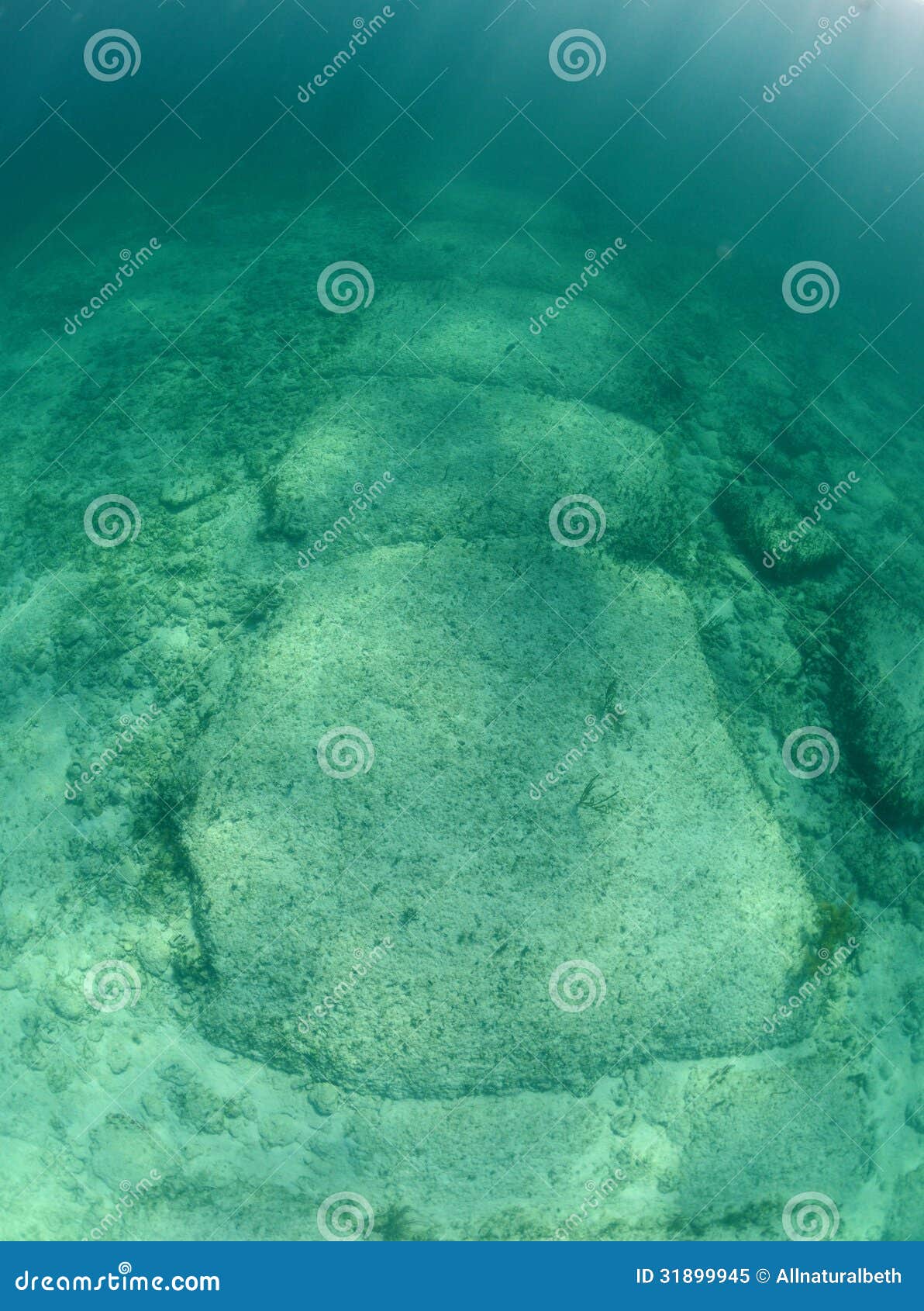 underwater rock formations