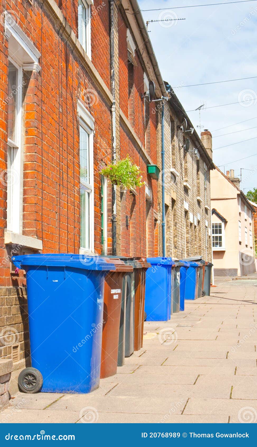 Bin day stock image. Image of junk, garbage, recycle 20768989