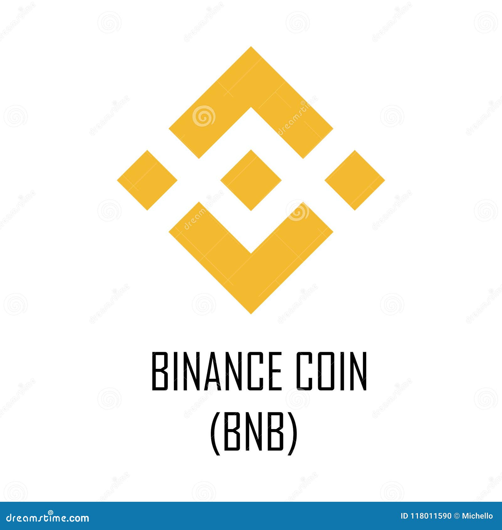 Binance Coin BNB Cryptocurrency Logo And Symbol Stock ...