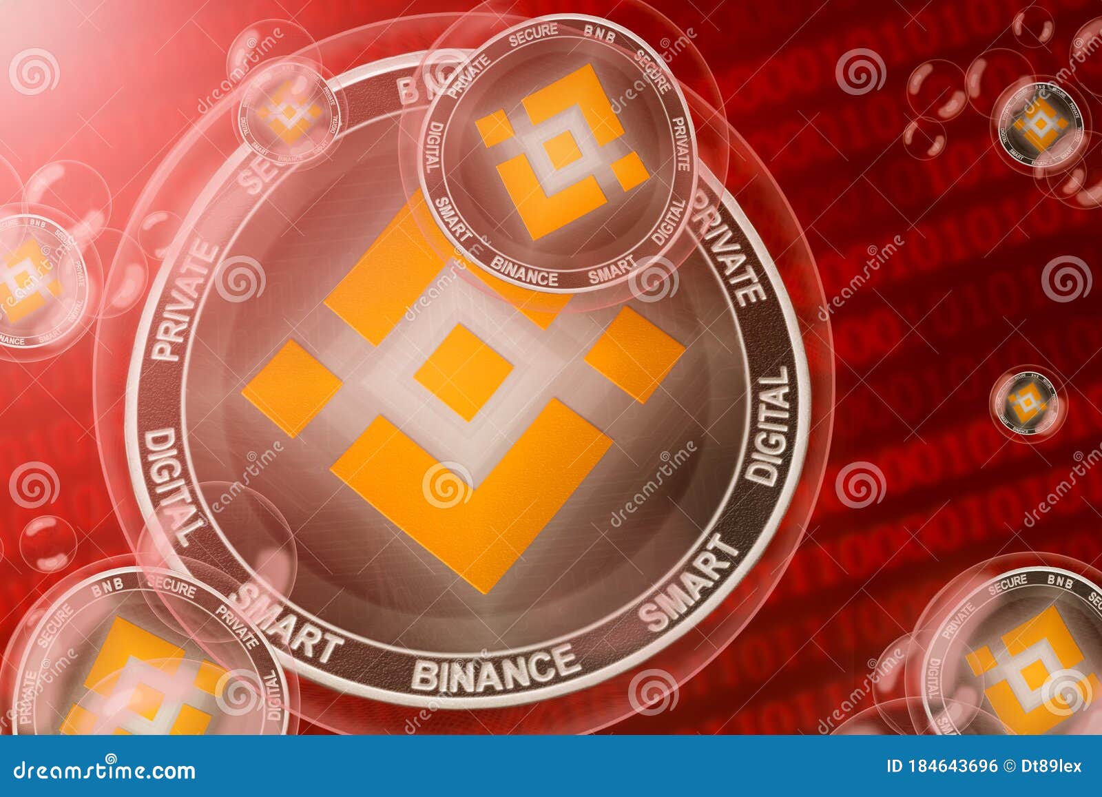 Binance Coin Crash, Bubble. Binance Coin BNB Cryptocurrency Coins in a  Bubbles on the Binary Code Background Editorial Photo - Image of  probability, cryptocurrency: 184643696