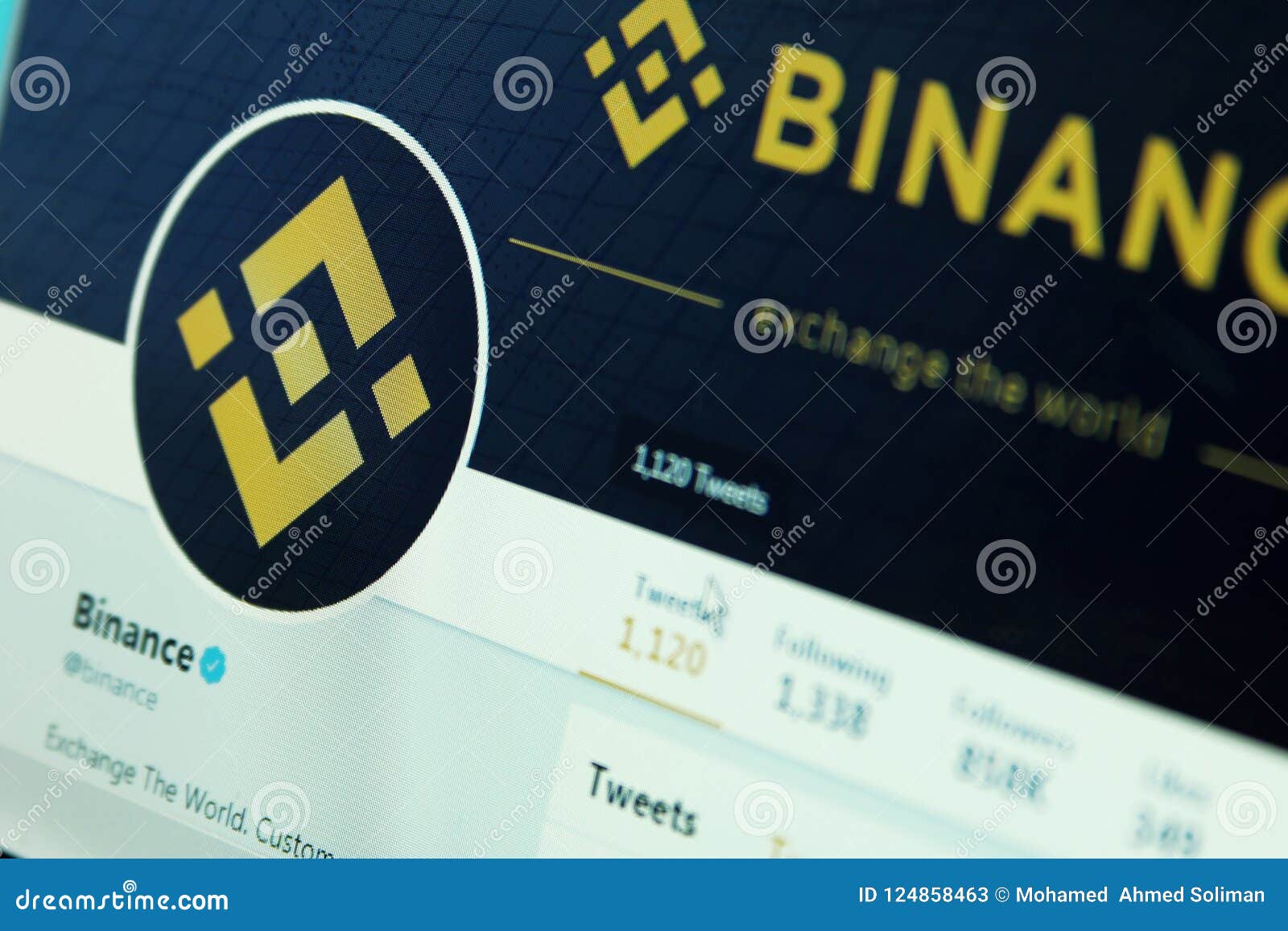 Binance Cryptocurrency Exchange Editorial Stock Photo ...