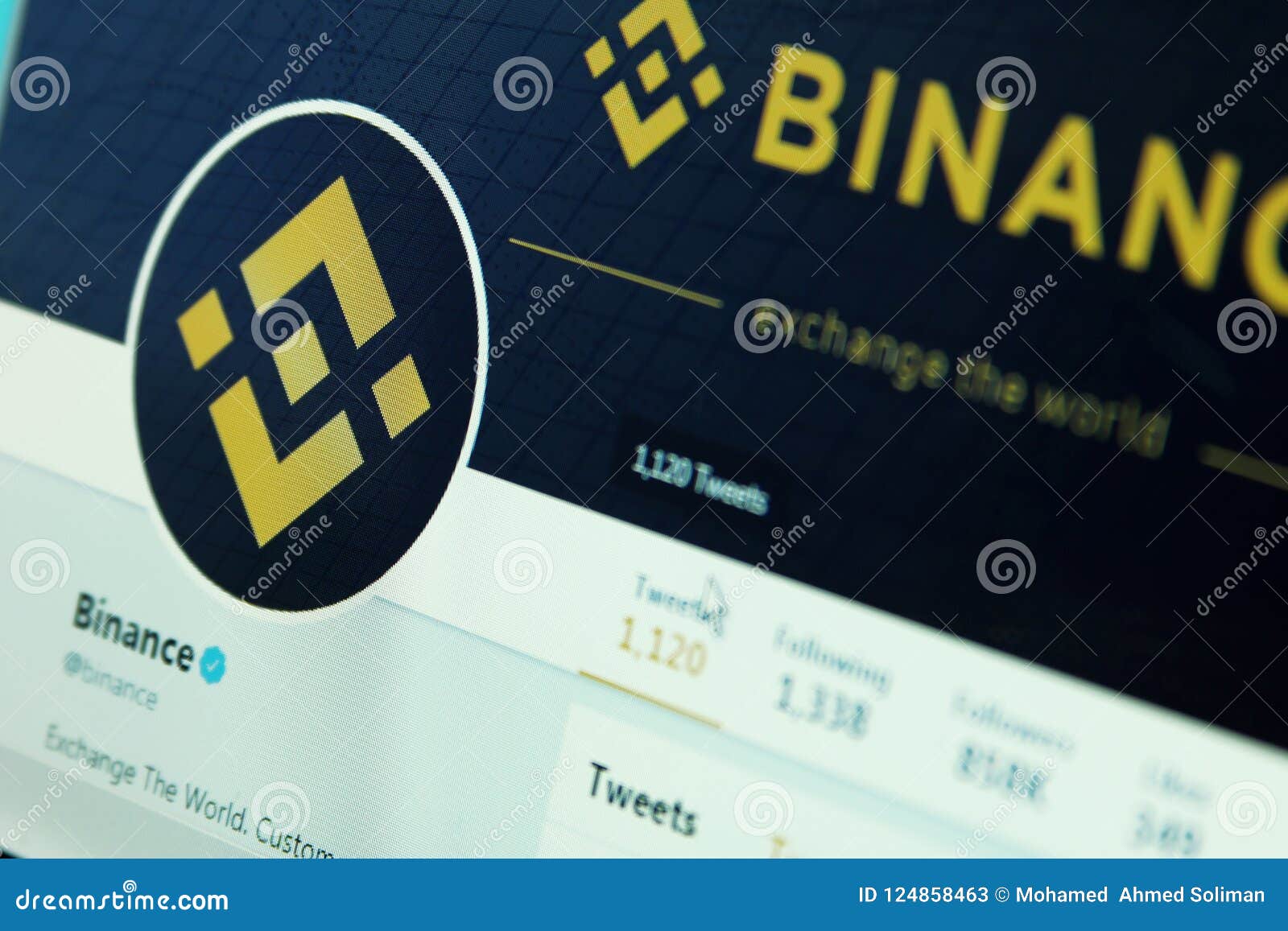 Binance Cryptocurrency Exchange Editorial Stock Photo ...