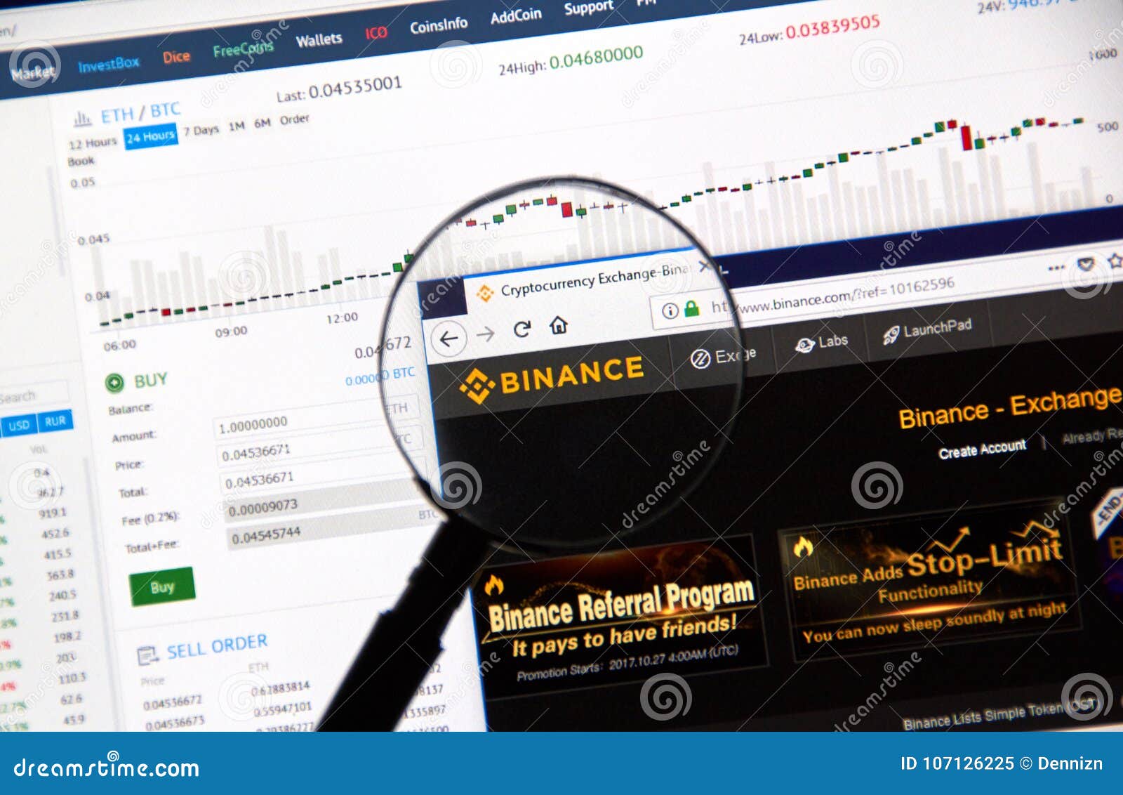 Binance Cryptocurrency Exchange Editorial Image - Image of ...