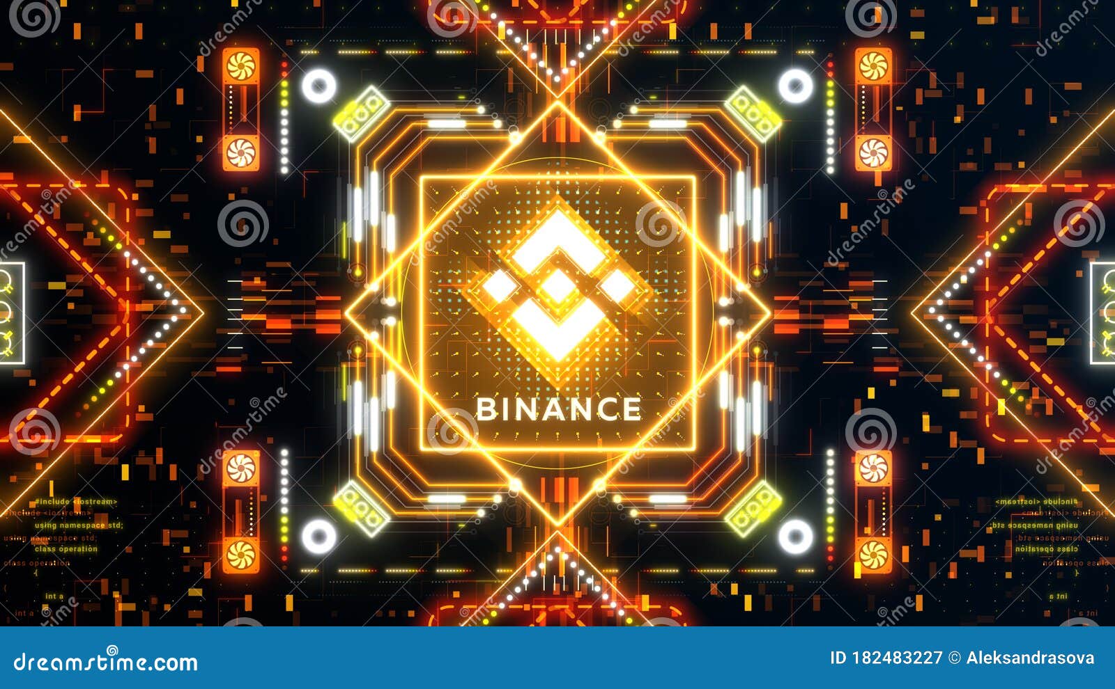 Binance Exchange Market Symbol Concept. Blockchain Trading ...