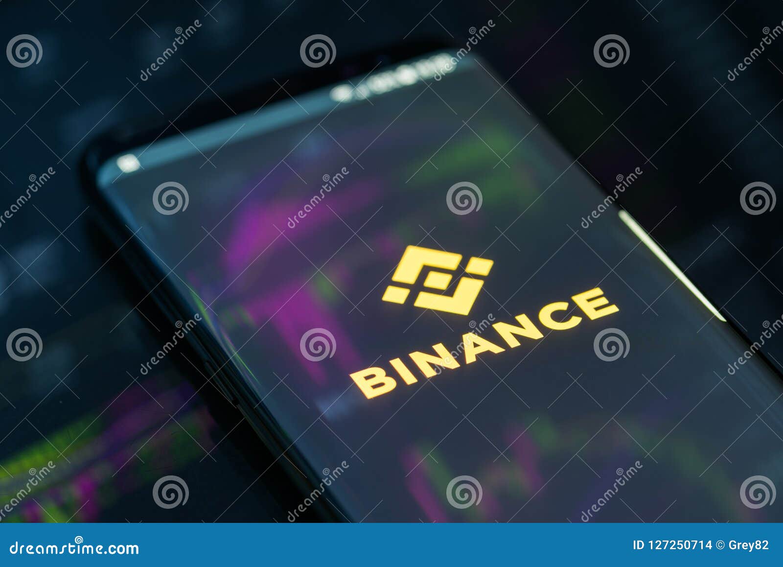Binance Mobile App On Running On Smartphone Editorial ...