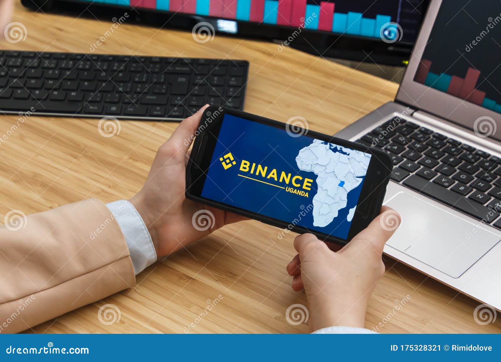 Binance Uganda Cryptocurrency Exchange Market. Female Trader Hands Holding  the Smartphone Using Application Editorial Photo - Image of concept,  editorial: 175328321