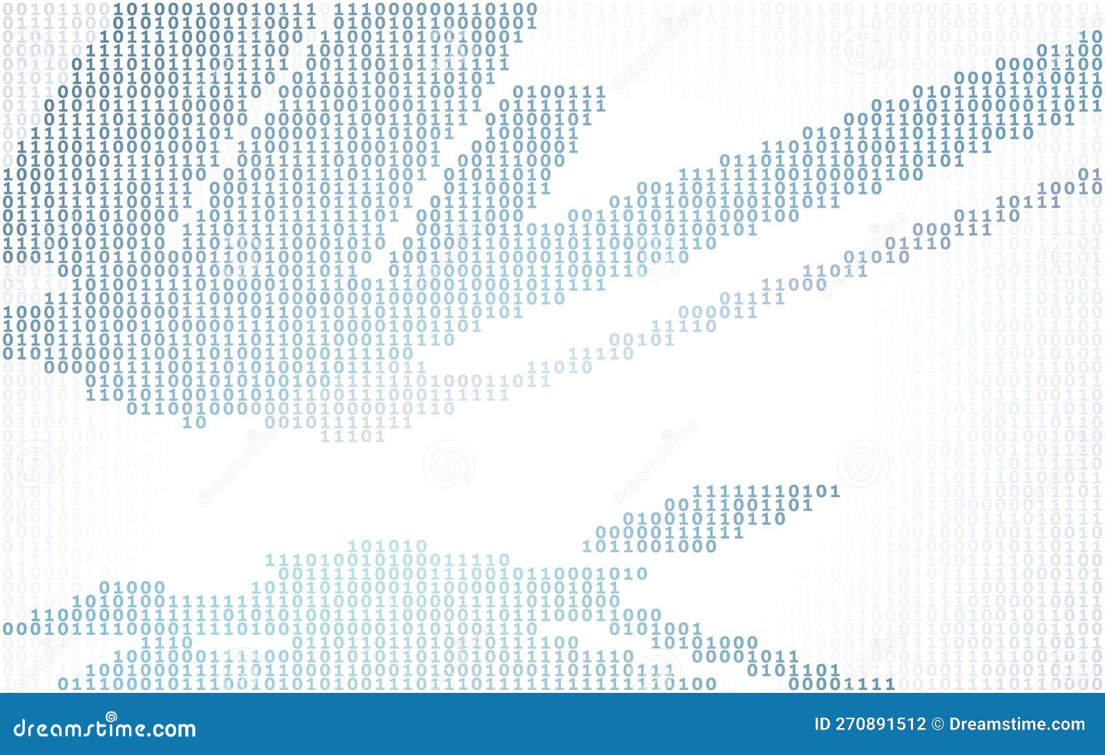 binary background by ones and zeros with digital flow.  pattern