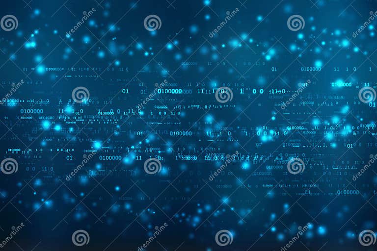 Binary Code Background, Digital Abstract Technology Background Stock ...