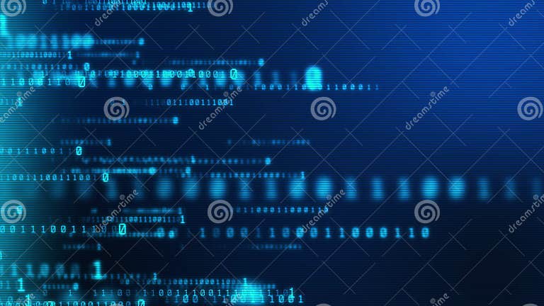 Binary Code Digital Information Technology Background Seamless Loop ...