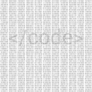 Binary Code Digital Technology Background. Computer Data by 0 and 1 ...