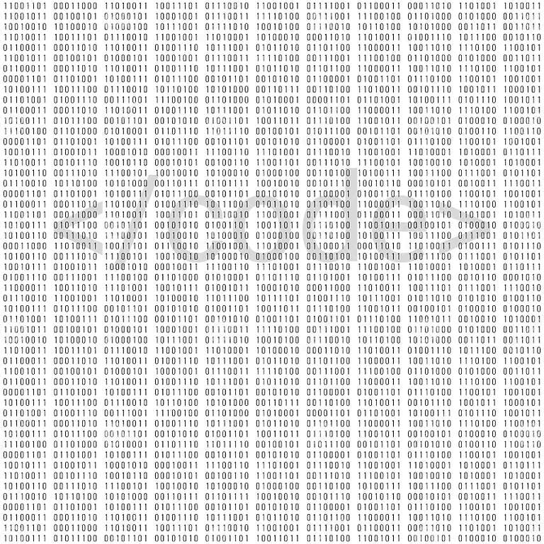Binary Code Digital Technology Background. Computer Data by 0 and 1 ...