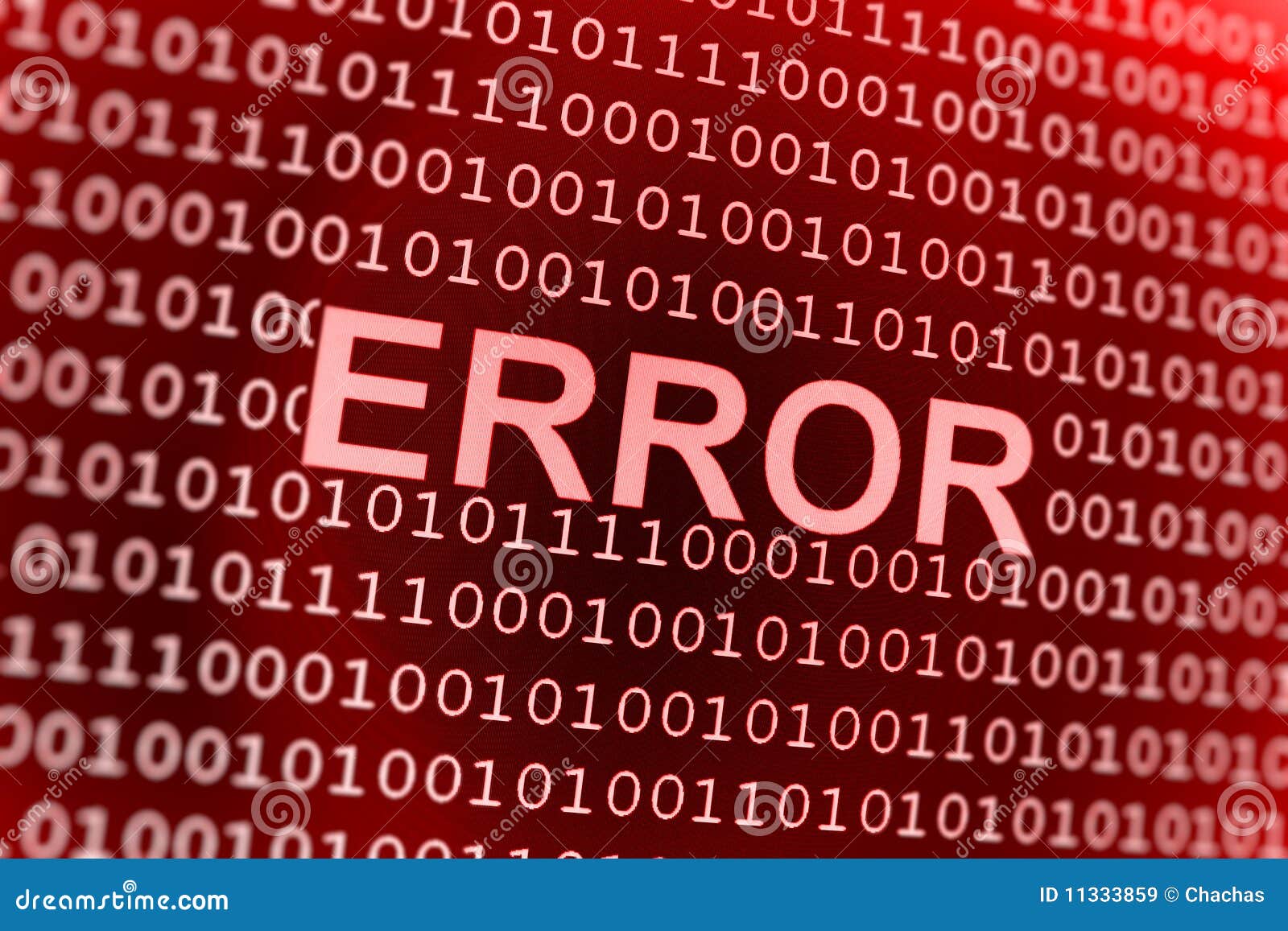 Binary Code Error Stock Image Image Of Programming Trouble