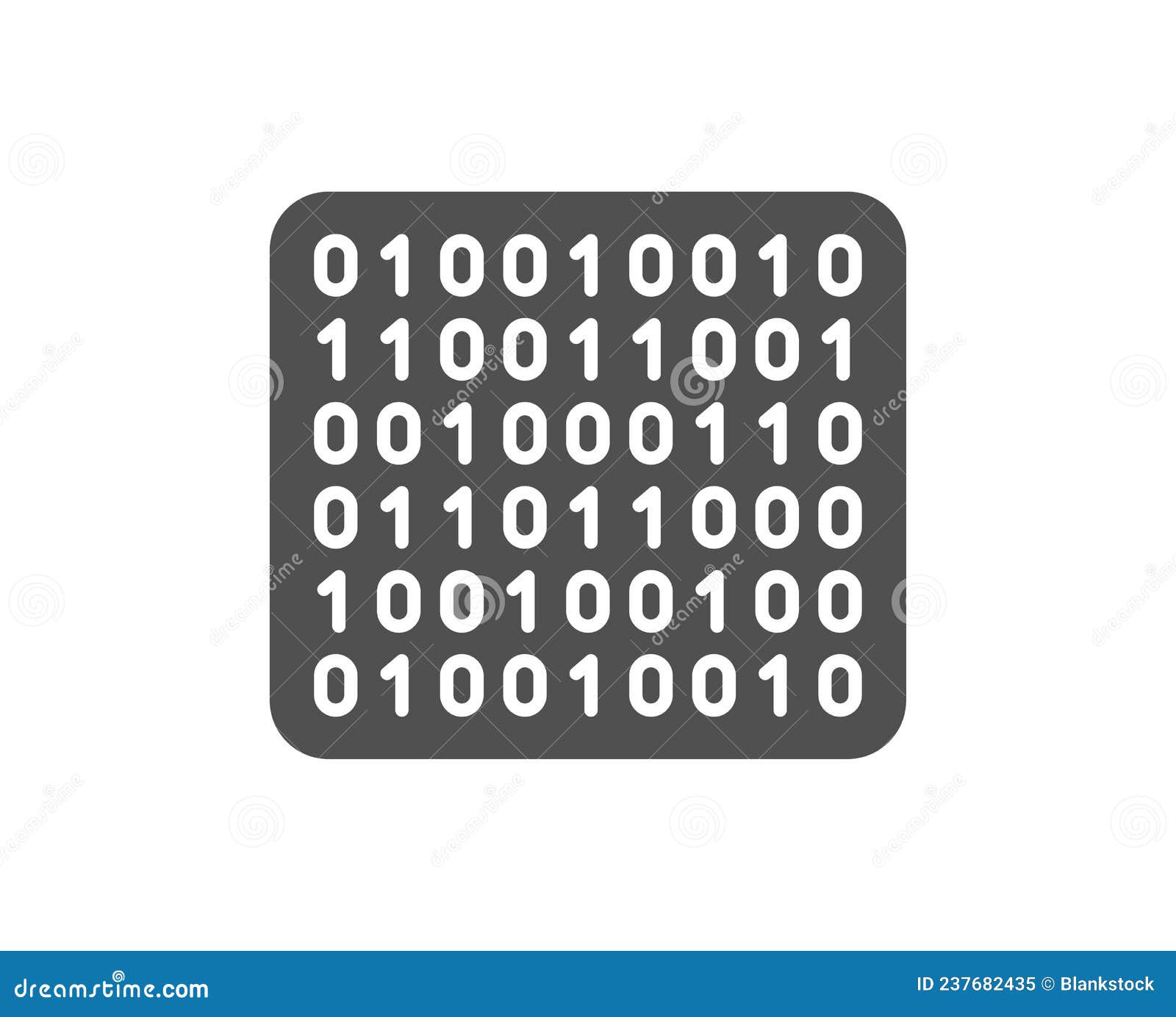 Binary Code Icon. Computer Machine Code Sign. Vector Stock Vector ...