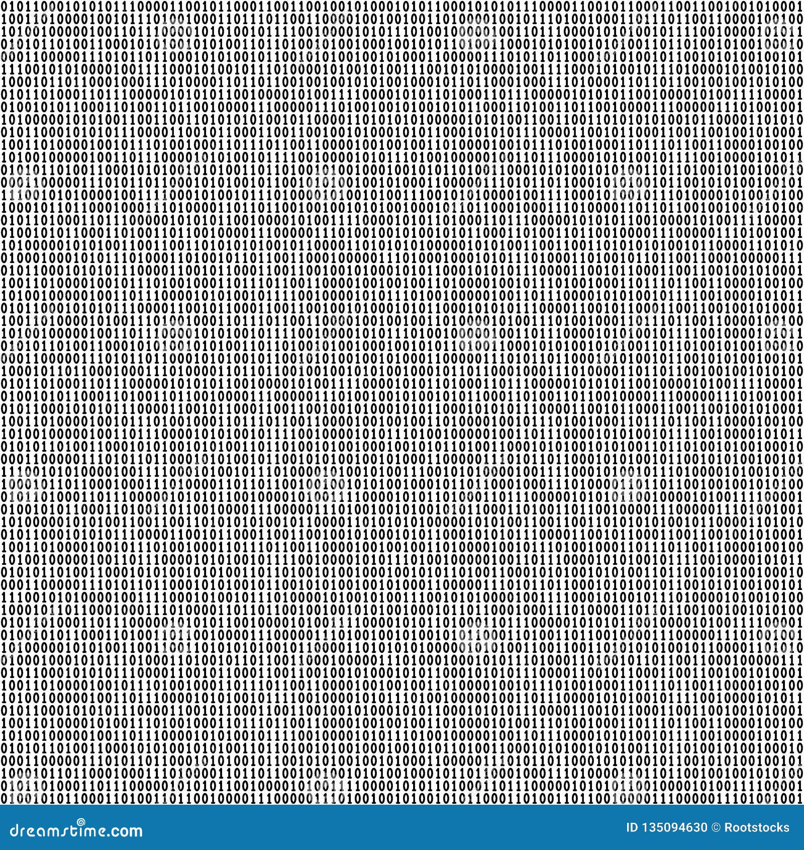 Binary Code Seamless Pattern Stock Illustration - Illustration of ...