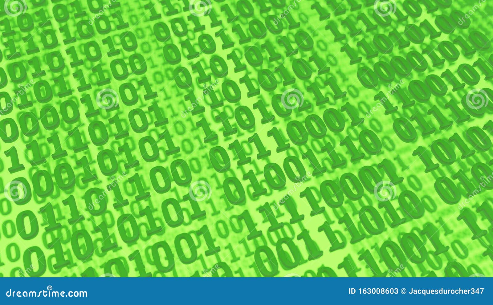 Binary Code Transaction Computer Data Transmission Technology