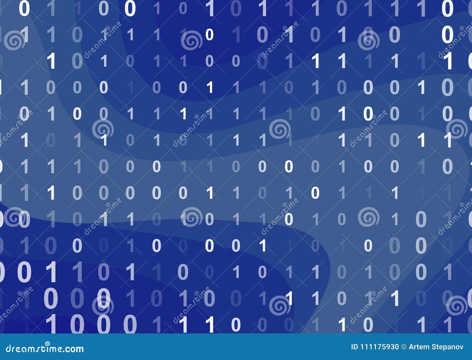 Binary Computer Code Background Stock Vector - Illustration of light ...
