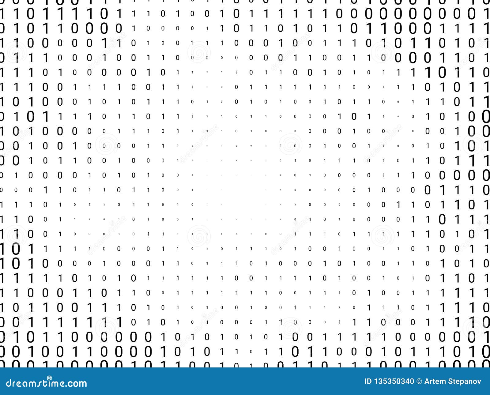Binary Computer Code Background Stock Vector - Illustration of computer ...