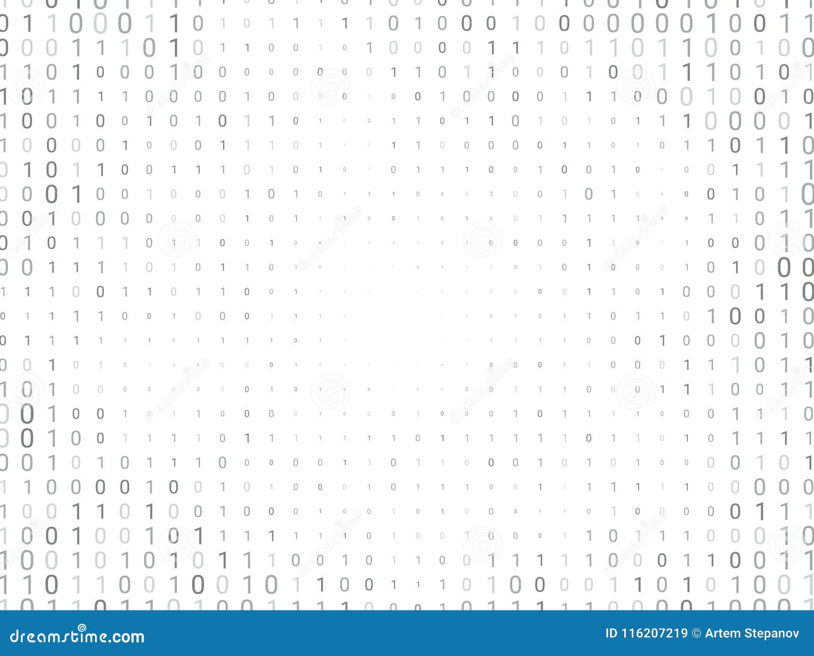 Binary Computer Code Background Stock Illustration - Illustration of ...
