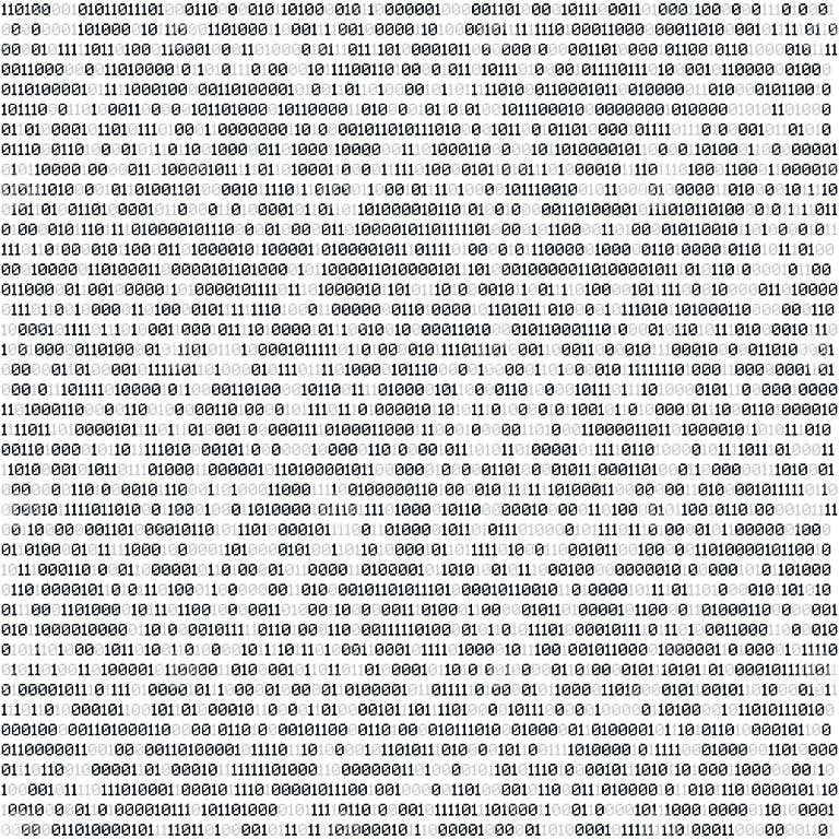 Binary Computer Code. Technology Horizontal Background Isolated on ...