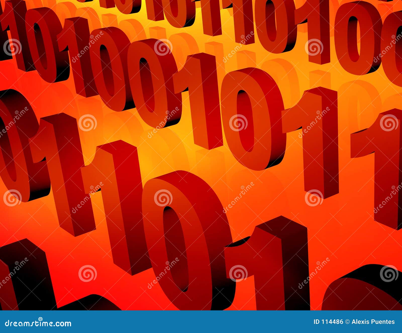 Binary streams stock illustration. Illustration of download - 114486