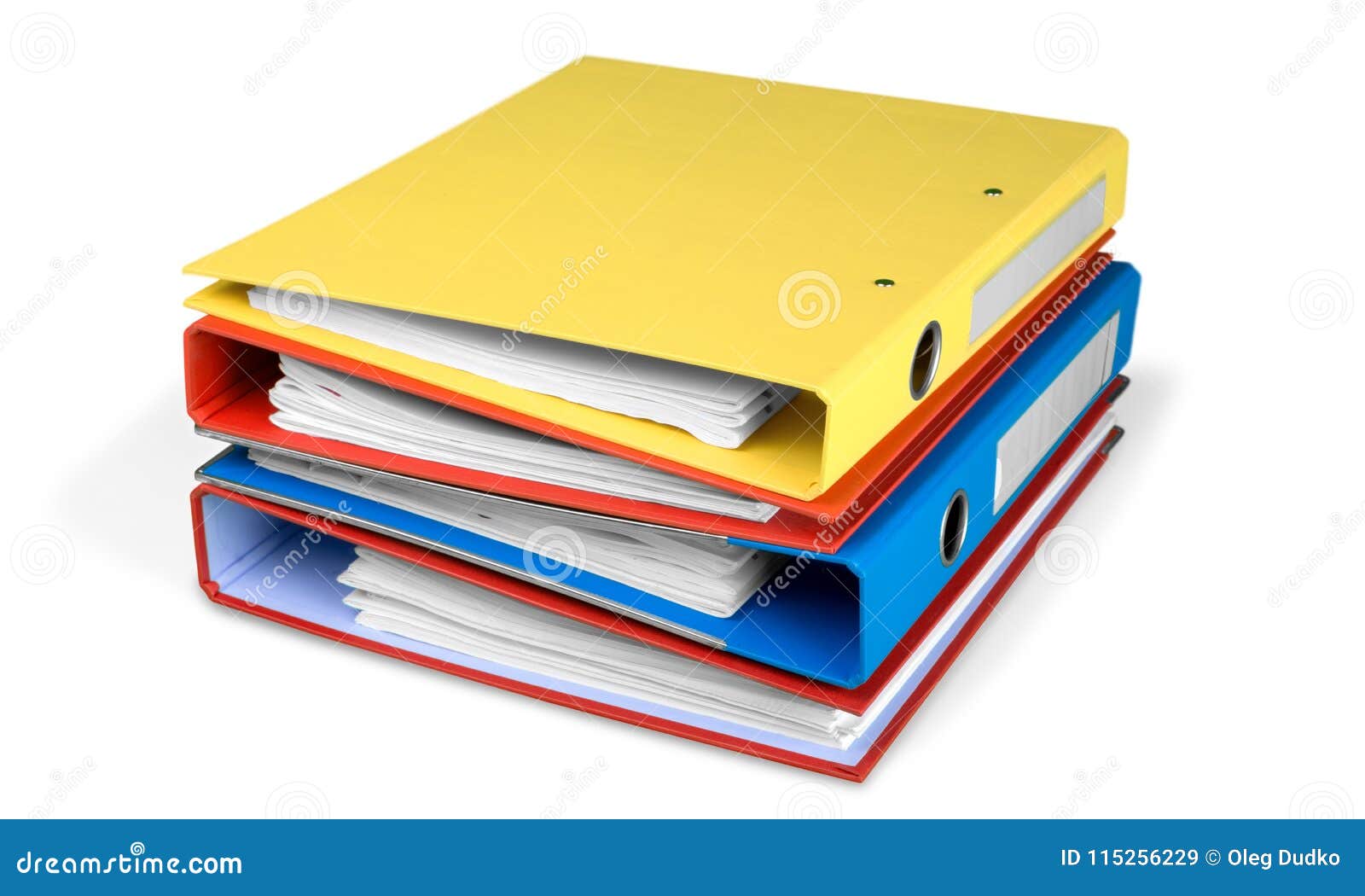Binder stock image. Image of folder, education, paper - 115256229