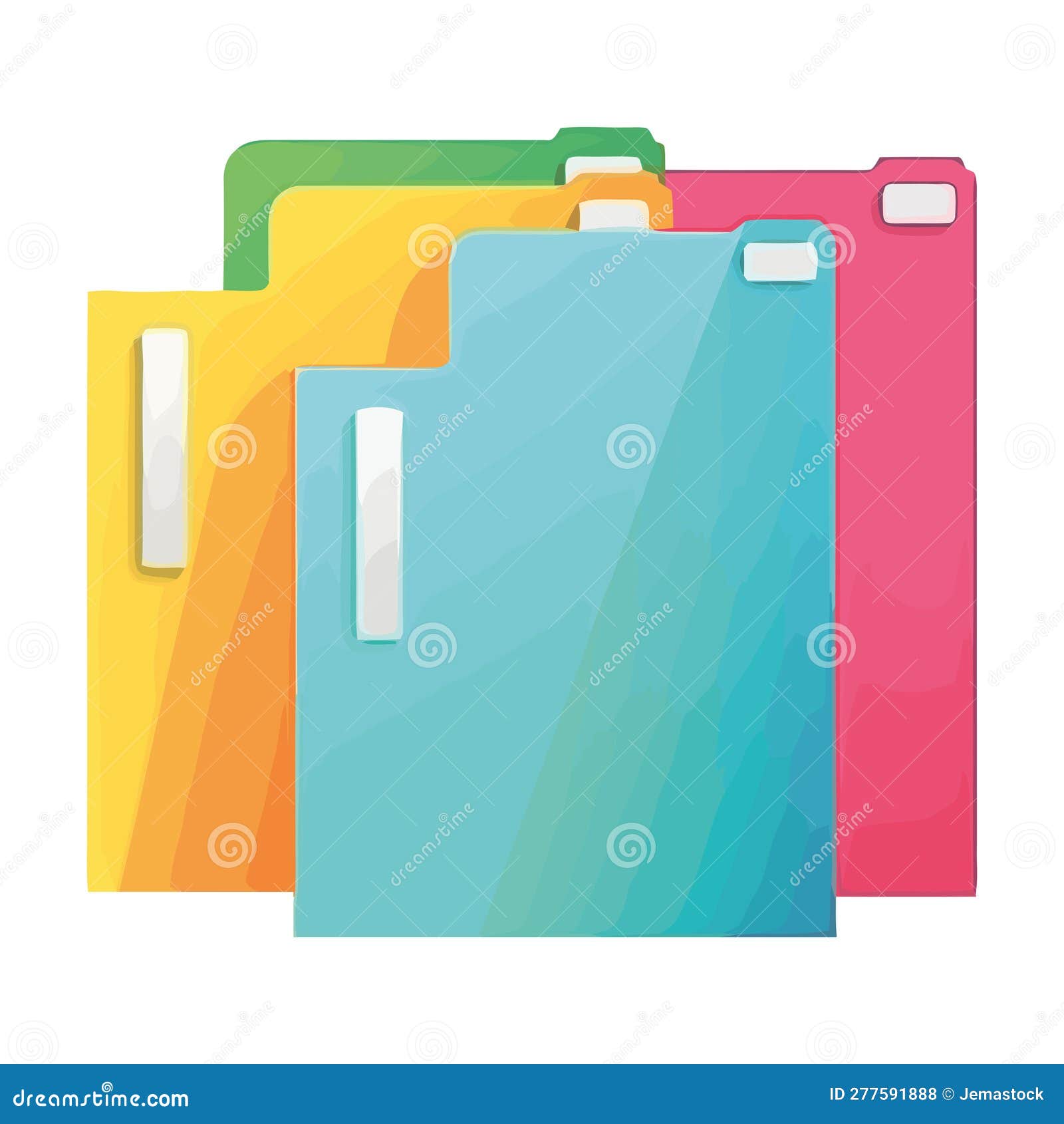 Binder Contiene Documentos Comerciales Importantes Ilustración del