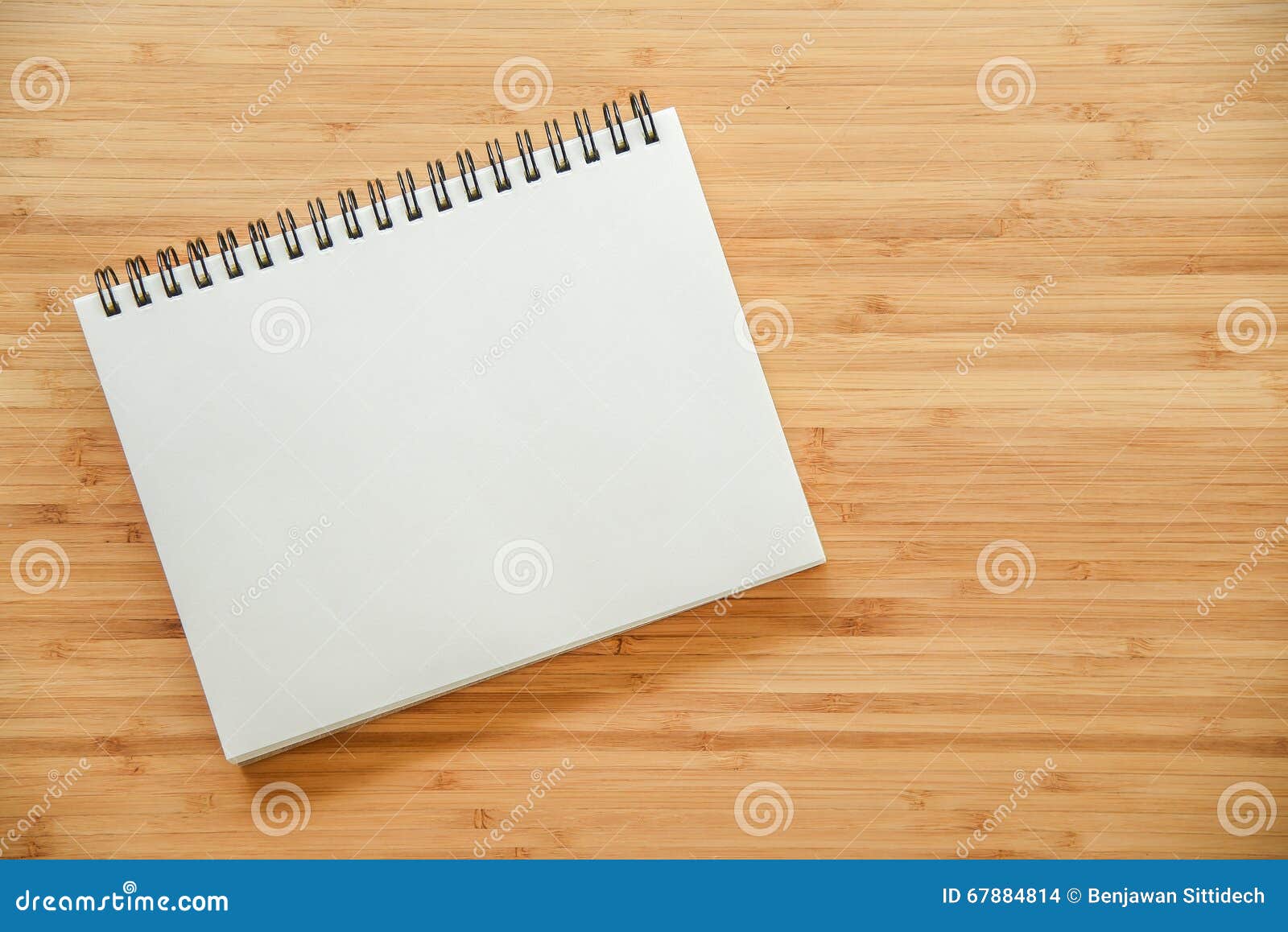 binder notebook on wooden table