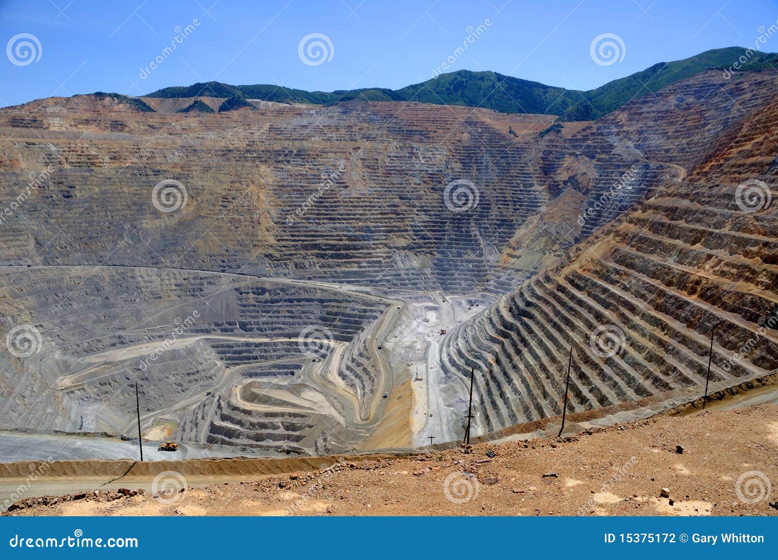 Bingham Kennecott Copper Mine Stock Photo Image Of Machinery Bingham