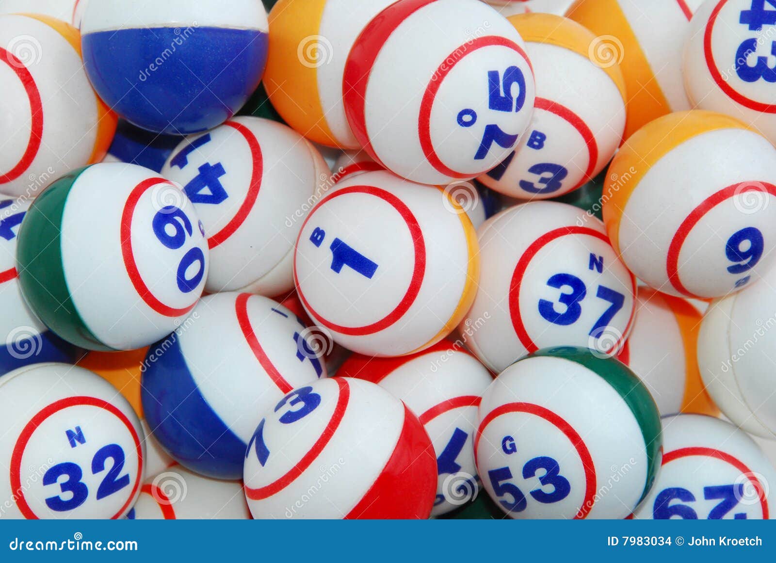 Bingo Ball Background stock photo. Image of heap, green 7983034