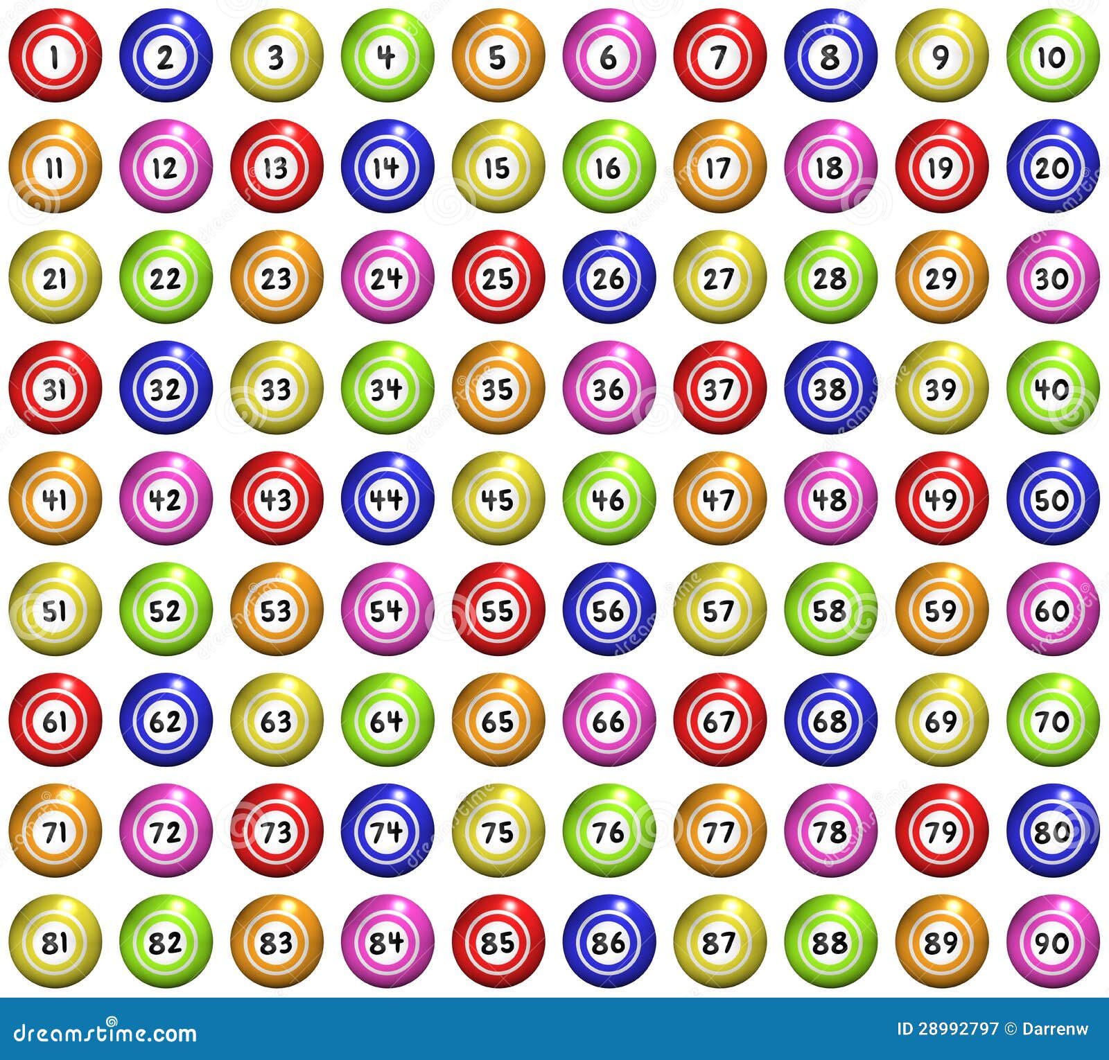 Bingo Balls Frame Royalty Free Stock Photography