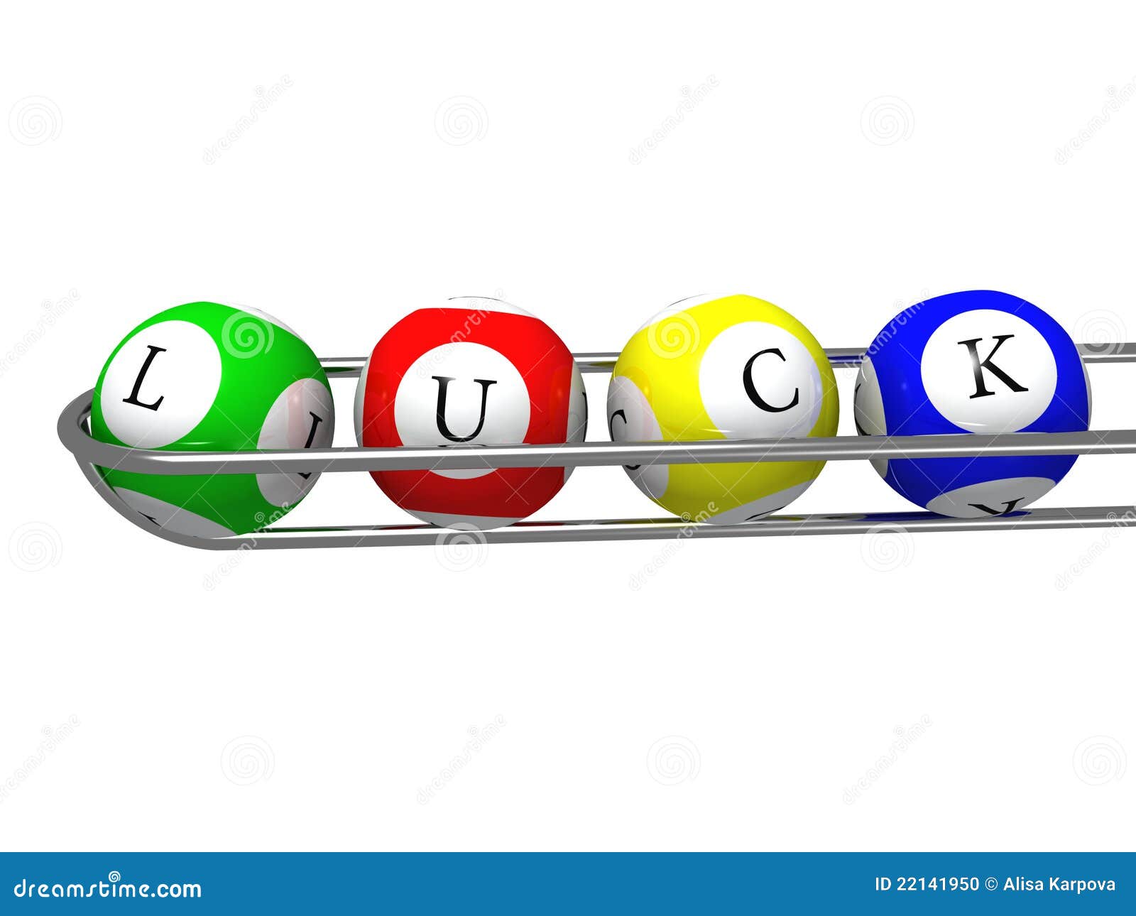 Bingo Balls With Luck Text Stock Photo Image 22141950
