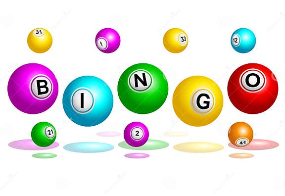 Bingo Balls Text stock vector. Illustration of vector - 45724764